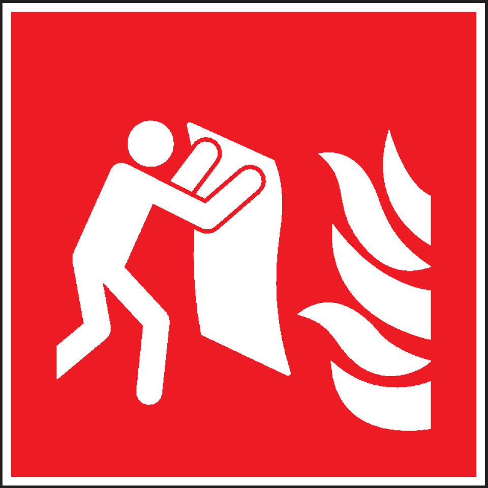 F016 - Blusdeken/vlam